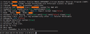 Using node manager to set Morse and Voice IDS