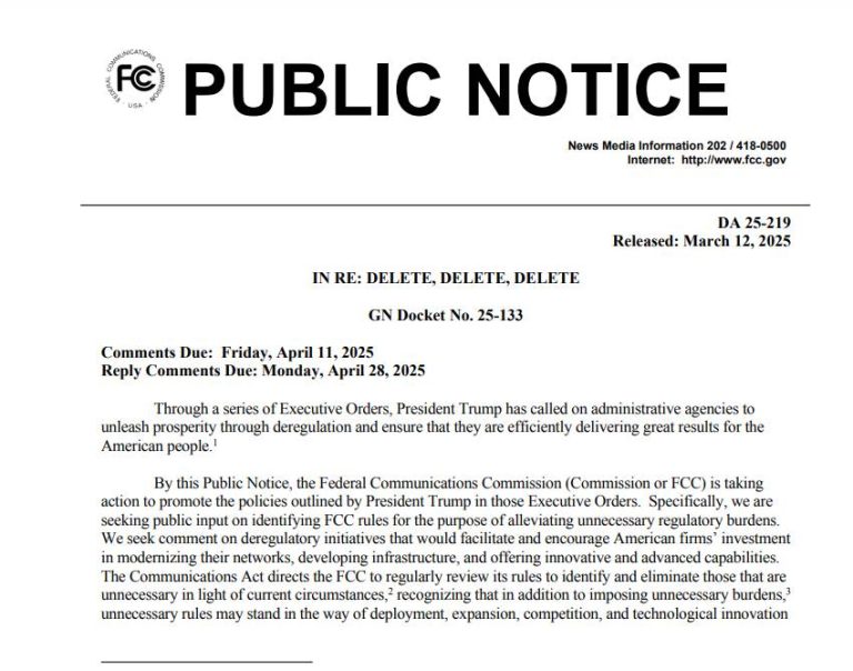 FCC wants your comments on removing regulations La GMRS